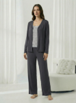 Picture of Women's Three-Piece Pajama with Buttons