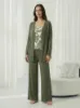 Picture of Women's Three-Piece Pajama with Buttons