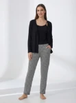 Picture of Women's Three-Piece Pajama with Buttons