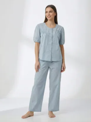 Picture of Women's Two-Piece Pajama with Buttons
