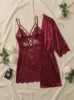 Picture of Women's two-piece lingerie robe