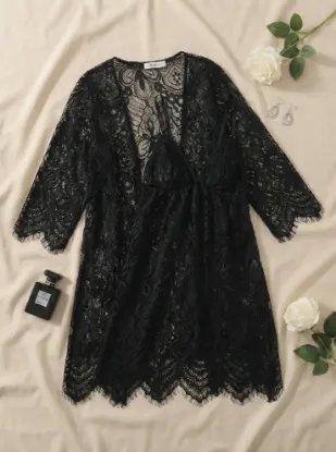 Picture of Women's two-piece lingerie robe