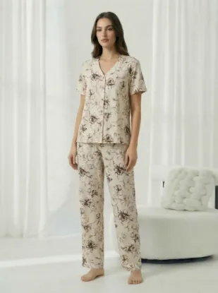 Picture of Women's Two-Piece Pajama with Buttons