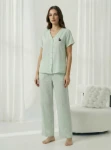 Picture of Women's Two-Piece Pajama with Buttons
