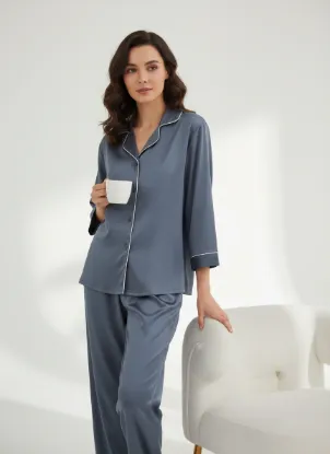 Picture of Women's Two-Piece Pajama with Buttons