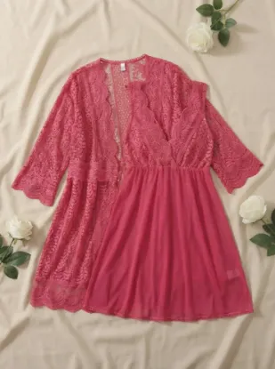 Picture of Women's two-piece lingerie robe