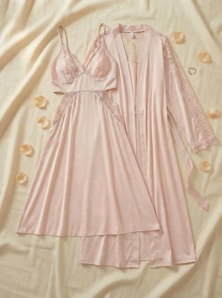 Picture of Women's two-piece lingerie robe