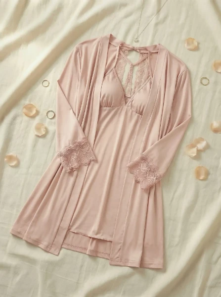 Picture of Women's two-piece lingerie robe
