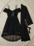 Picture of Women's two-piece lingerie robe