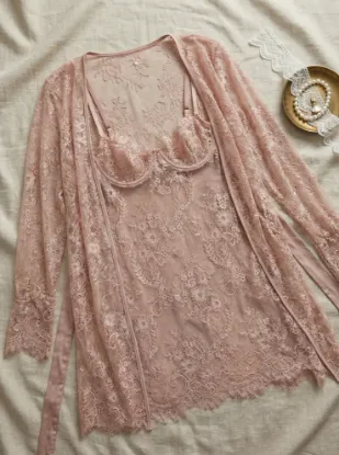 Picture of Women's two-piece lingerie robe