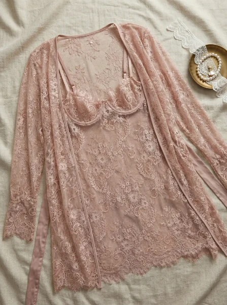 Picture of Women's two-piece lingerie robe
