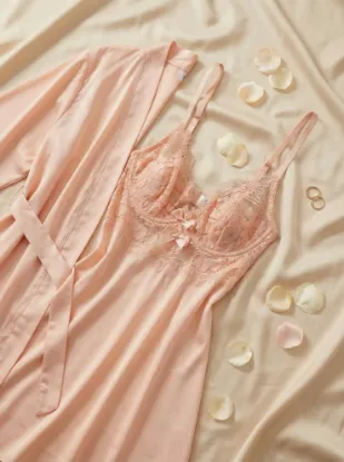 Picture of Women's two-piece lingerie robe