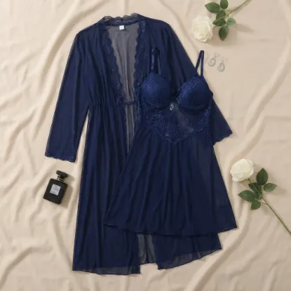 Picture of Women's two-piece lingerie robe